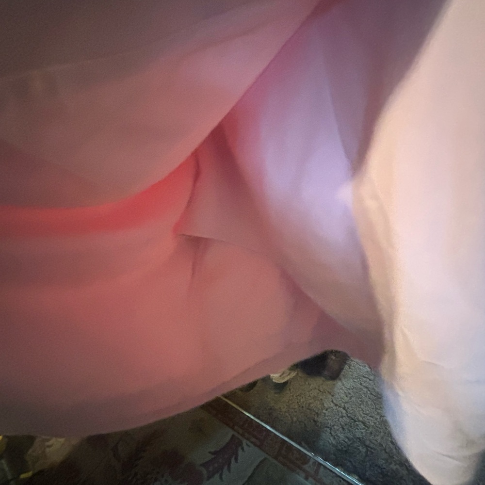 NWT Pink Lichi Thin Strap Front-Slit Mini Dress Ballet Pink Going out Spring - Picture 10 of 10